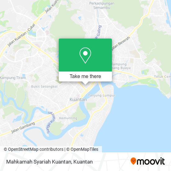 Peta Mahkamah Syariah Kuantan