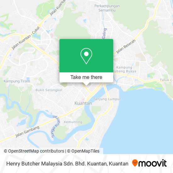 Peta Henry Butcher Malaysia Sdn. Bhd. Kuantan