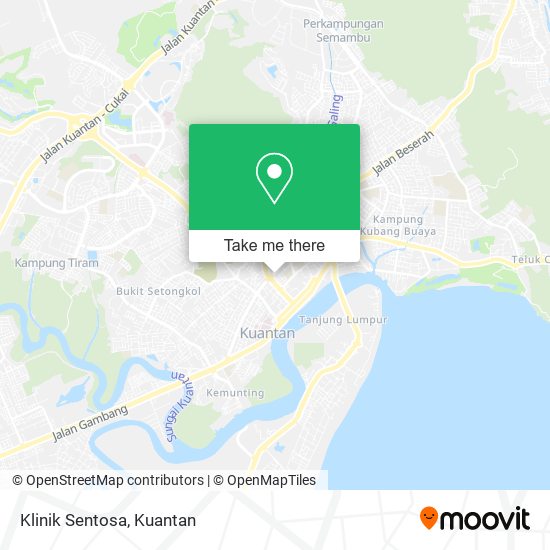 Klinik Sentosa map