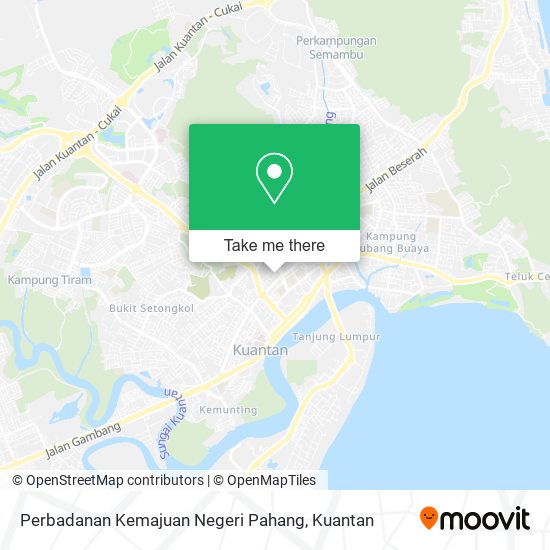 Peta Perbadanan Kemajuan Negeri Pahang