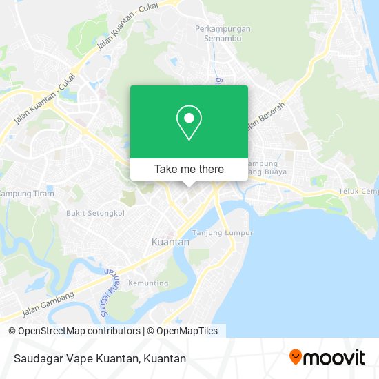 Saudagar Vape Kuantan map