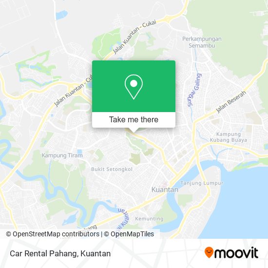 Peta Car Rental Pahang