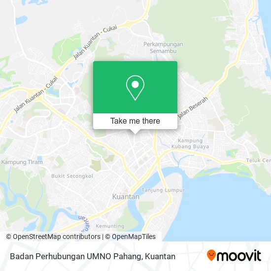 Badan Perhubungan UMNO Pahang map