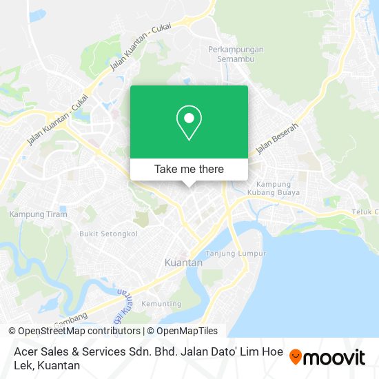 Acer Sales & Services Sdn. Bhd. Jalan Dato' Lim Hoe Lek map