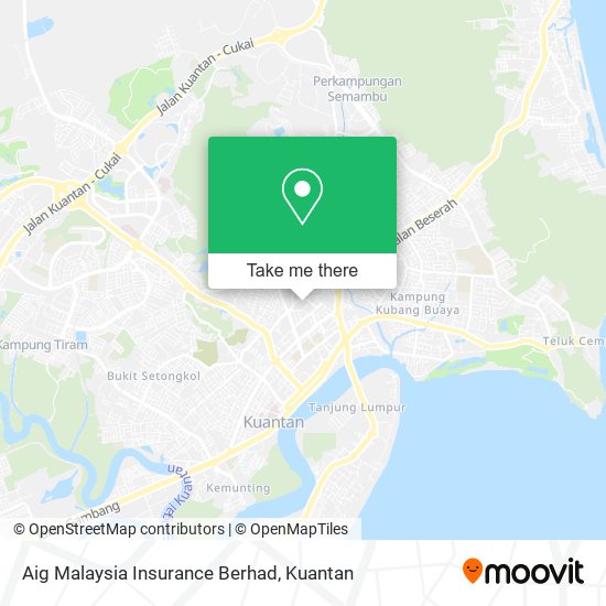 Peta Aig Malaysia Insurance Berhad