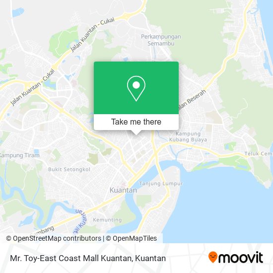 Mr. Toy-East Coast Mall Kuantan map