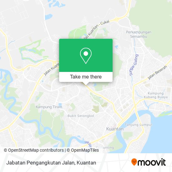 Jabatan Pengangkutan Jalan map