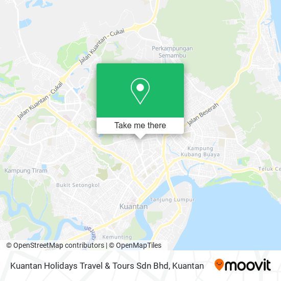 Kuantan Holidays Travel & Tours Sdn Bhd map