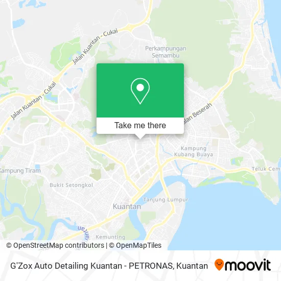 G'Zox Auto Detailing Kuantan - PETRONAS map