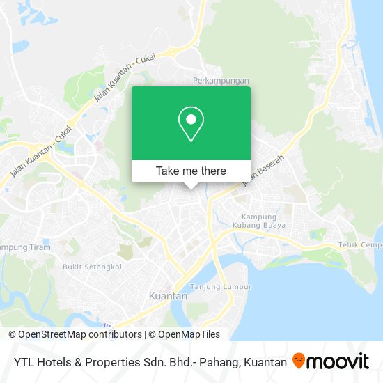 Peta YTL Hotels & Properties Sdn. Bhd.- Pahang