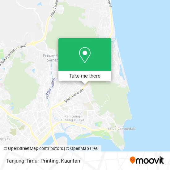 Tanjung Timur Printing map