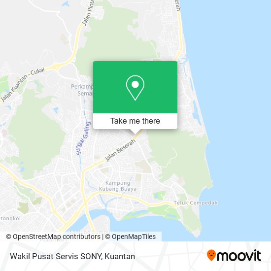 Wakil Pusat Servis SONY map