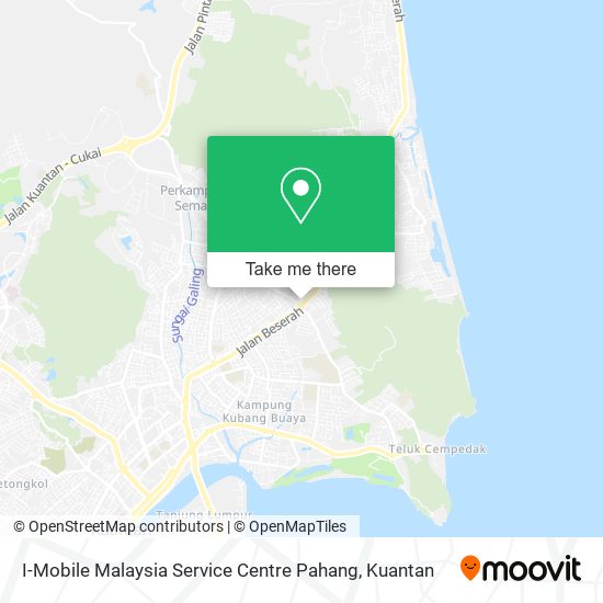 Peta I-Mobile Malaysia Service Centre Pahang