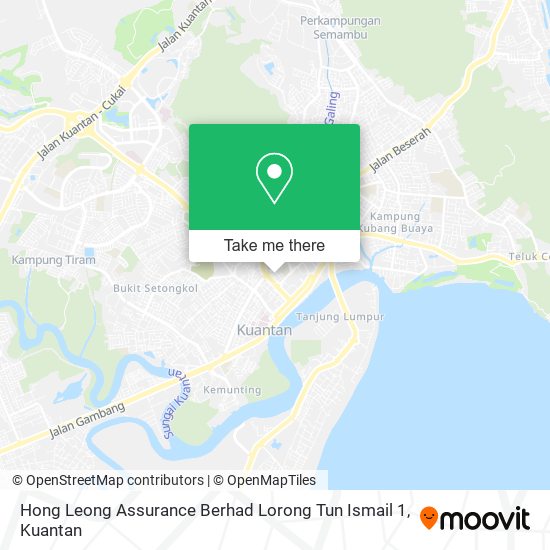 Hong Leong Assurance Berhad Lorong Tun Ismail 1 map