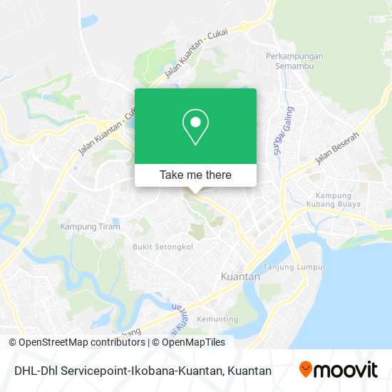 Peta DHL-Dhl Servicepoint-Ikobana-Kuantan