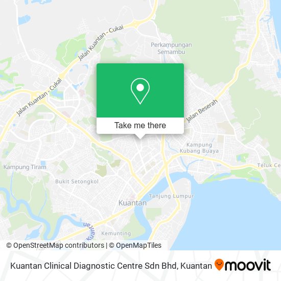 Kuantan Clinical Diagnostic Centre Sdn Bhd map