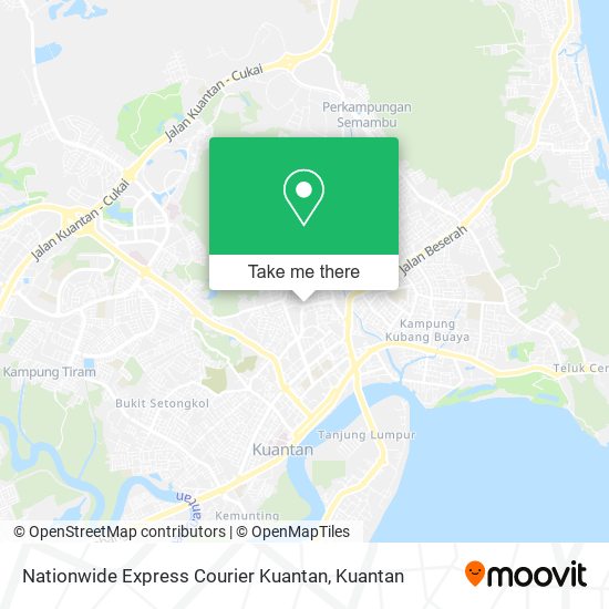 Nationwide Express Courier Kuantan map