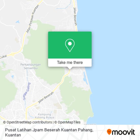 Pusat Latihan Jpam Beserah Kuantan Pahang map