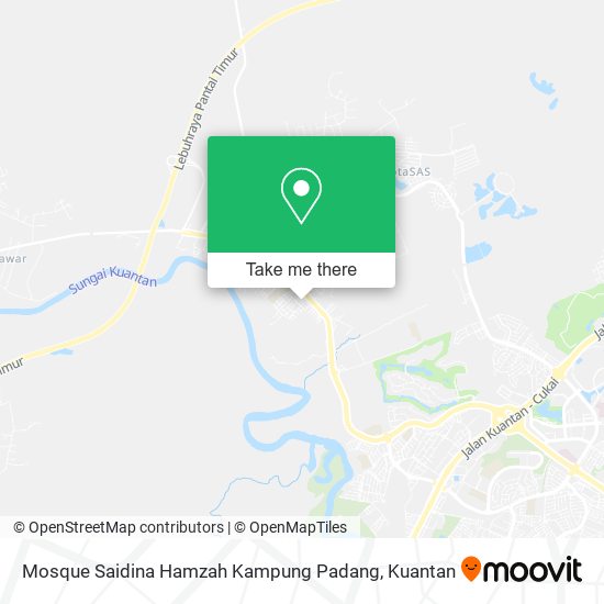 Mosque Saidina Hamzah Kampung Padang map
