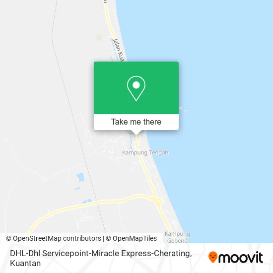 DHL-Dhl Servicepoint-Miracle Express-Cherating map