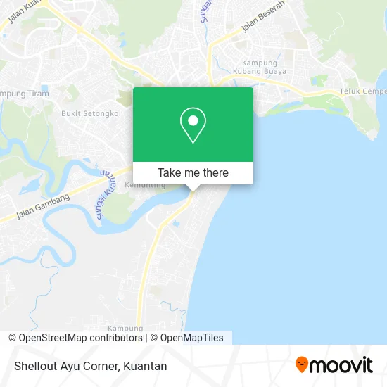 Shellout Ayu Corner map