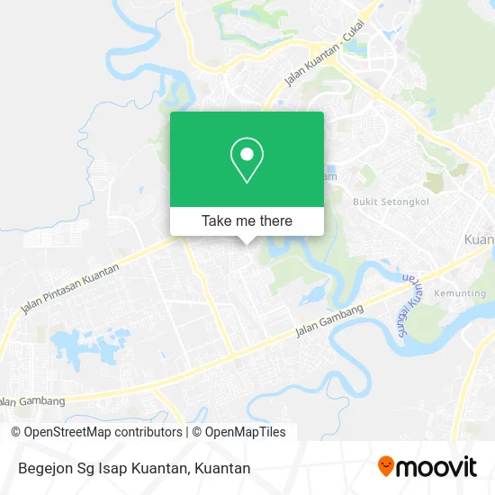 Begejon Sg Isap Kuantan map