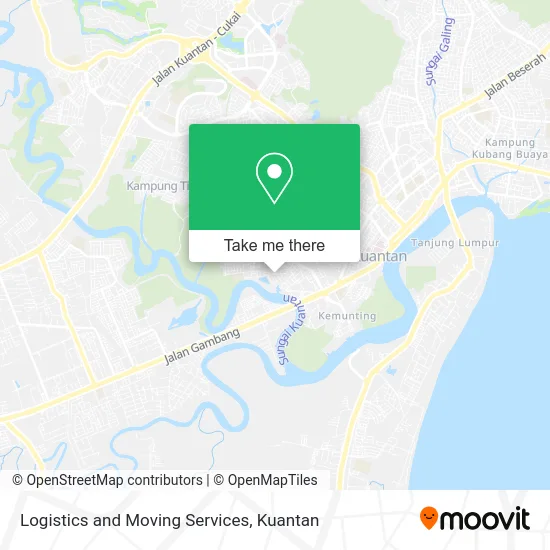 Logistics and Moving Services map