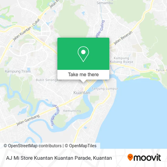 AJ Mi Store Kuantan Kuantan Parade map