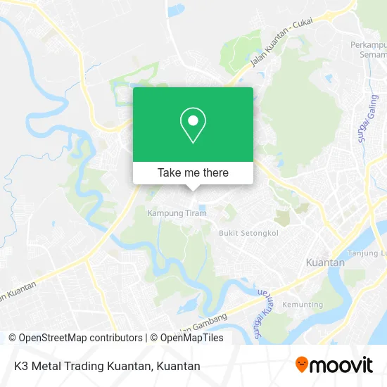 K3 Metal Trading Kuantan map