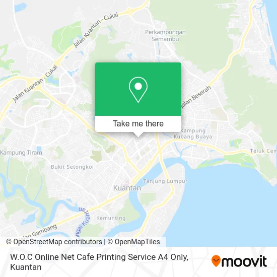 W.O.C Online Net Cafe Printing Service A4 Only map