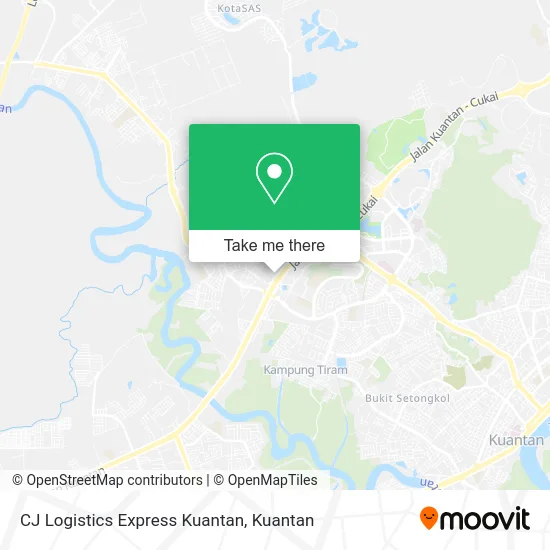CJ Logistics Express Kuantan map
