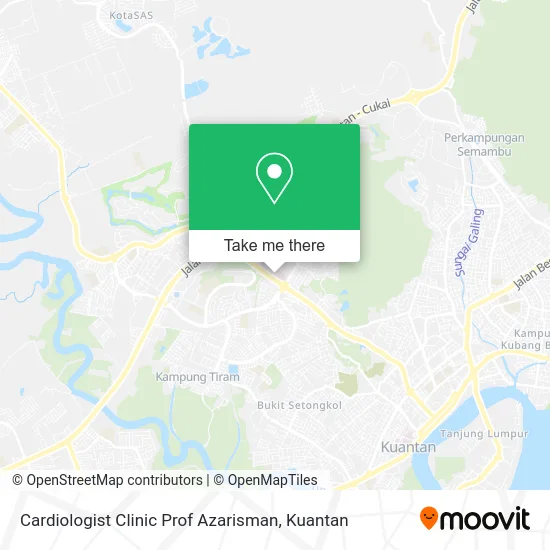 Cardiologist Clinic Prof Azarisman map