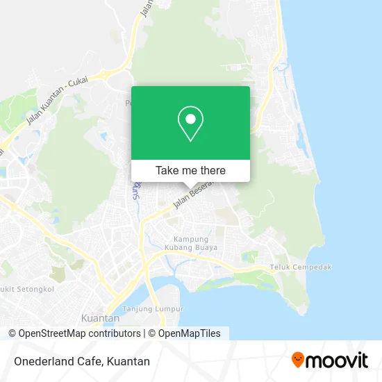 Onederland Cafe map