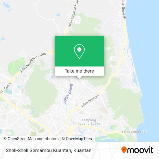 Shell-Shell Semambu Kuantan map