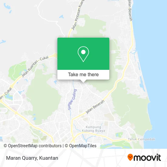 Maran Quarry map