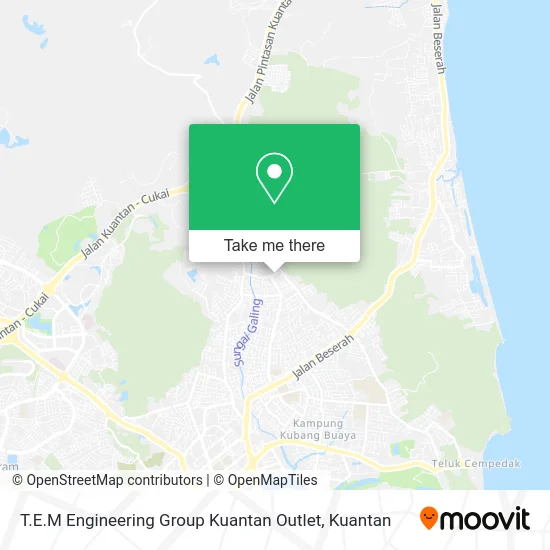 T.E.M Engineering Group Kuantan Outlet map