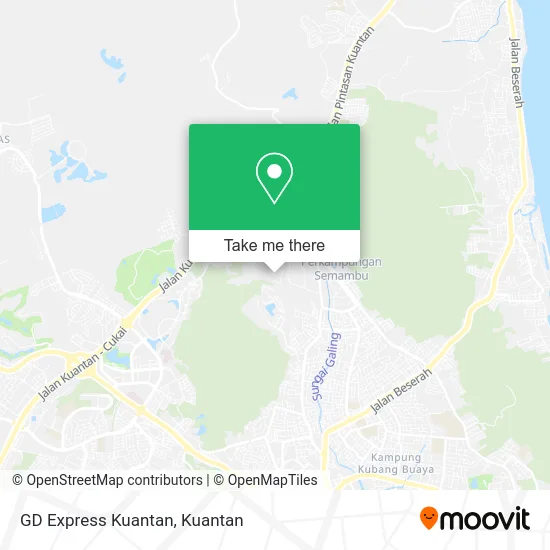 GD Express Kuantan map