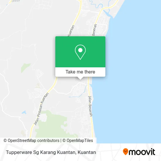 Tupperware Sg Karang Kuantan map