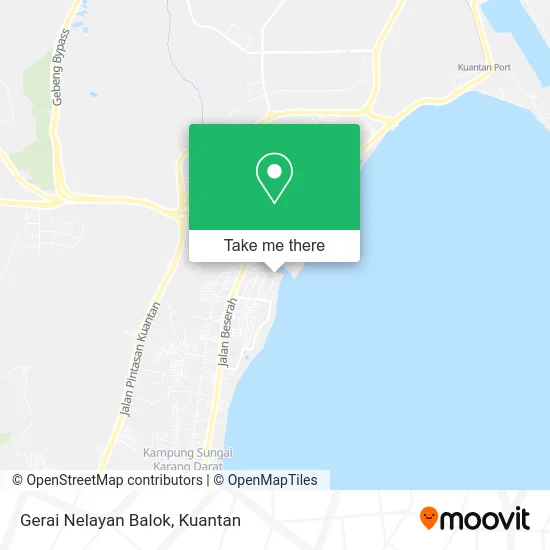 Gerai Nelayan Balok map