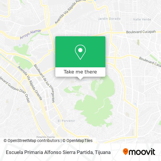 Escuela Primaria Alfonso Sierra Partida map