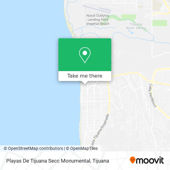 Playas De Tijuana Secc Monumental map