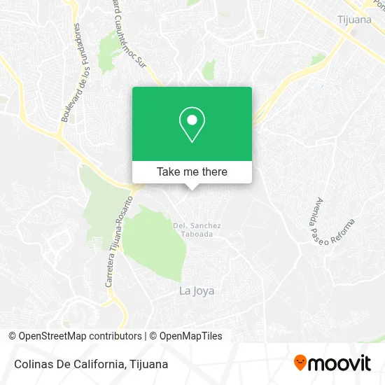 Colinas De California map