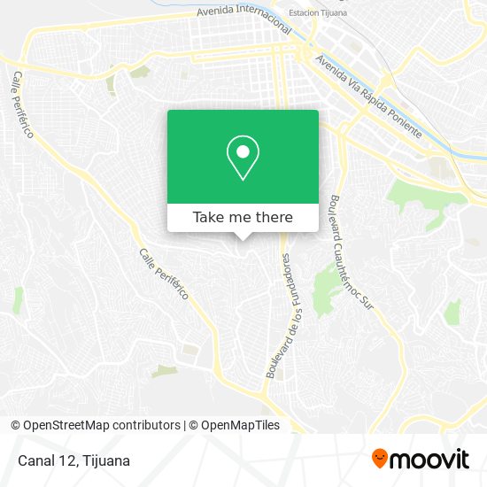 How to get to Canal 12 in Tijuana by Bus?