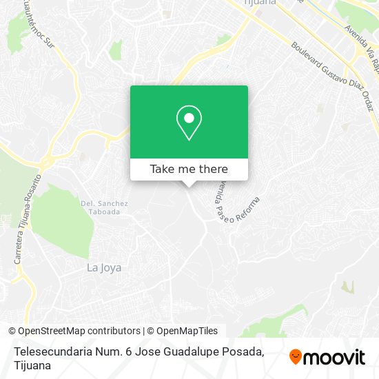 Telesecundaria Num. 6 Jose Guadalupe Posada map