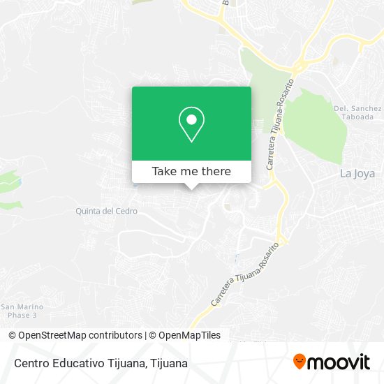 Centro Educativo Tijuana map