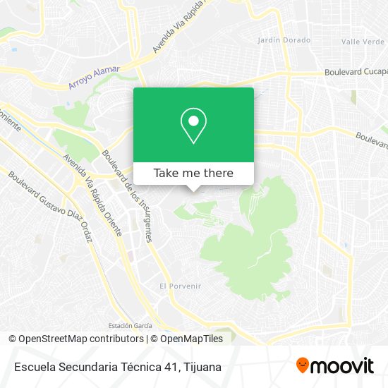 Escuela Secundaria Técnica 41 map