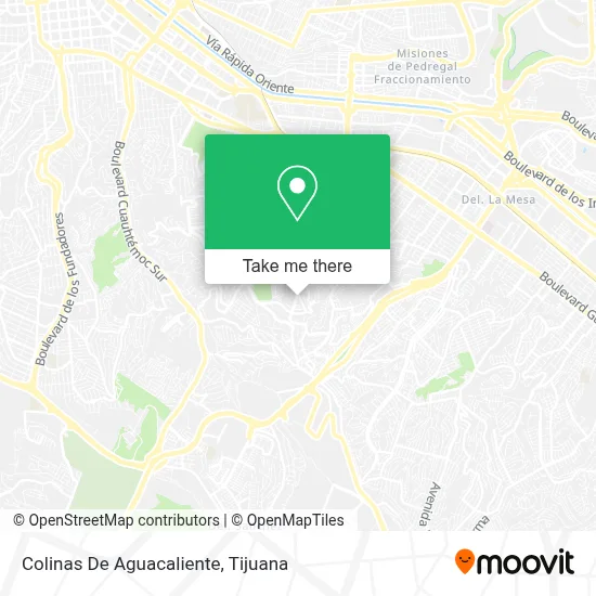 Colinas De Aguacaliente map