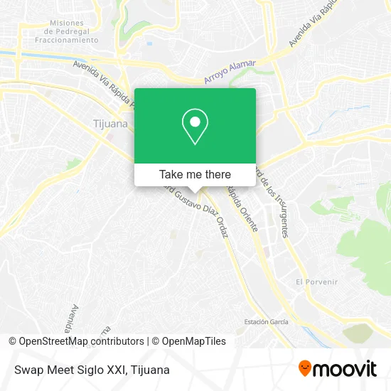 Mapa de Swap Meet Siglo XXI