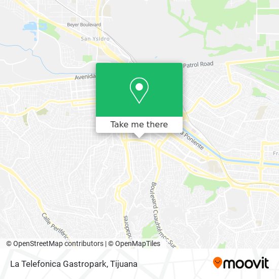 La Telefonica Gastropark map