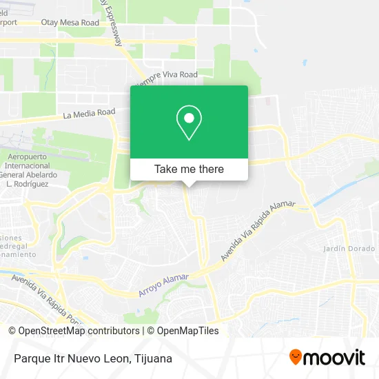 Parque Itr Nuevo Leon map